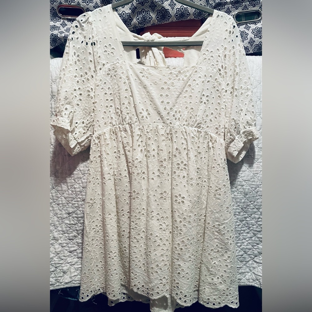 Chelsea & Violet Cream Lace Dress